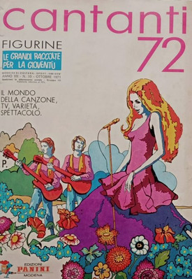 1972 Panini Singers ''Curtaining Menu'' Figure 2/2