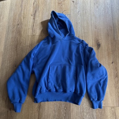 Kanye West Ye Yeezy YZY GAP Perfect  Double Layer Hoodie Blue XL