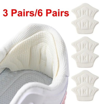 3/6 Paar verstellbare Einlegesohlen Patch Fersenpolster Kissen Sportschuhe Antiwear UK
