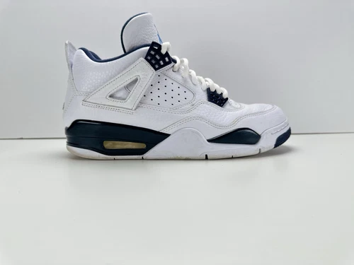 Nike Air Jordan Retro 4 Legend Blu Bianco Uk 7.5