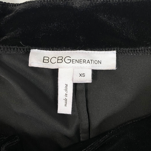 BCB Generation Velour Plissee Ausschnitt Minikleid Damen XS schwarz gerafft Stretch - Bild 9 von 15
