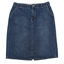 Vintage Y2K Gap Jeans Skirt Womens 10 30x23 Denim Pencil Cowgirl Western Boho