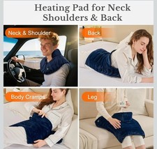 Weighted Heating Pad for Neck Shoulders Back Stomach Rechargeable Portable