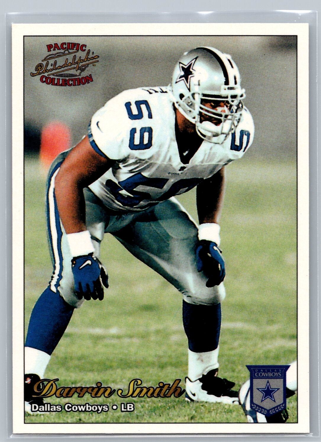 1997 PACIFIC COLLECTION CARD # 85 Darrin Smith - Dallas Cowboys