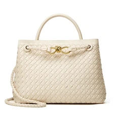 Woven Bag for Women Crossbody Handbag: Vegan Leather Small Tote Purse - Trend...