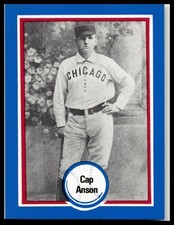Cap Anson Chicago Cubs HOF 1976 Shakey's Pizza #21 Vintage Baseball Card