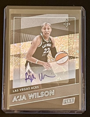 2026 Panini The National A'ja Wilson Auto 22/25 VIP Pack Aces Jersey Match