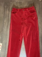 Vintage Lauren Jeans Ralph Lauren Velvet Pants High Rise Straight Leg Size 10
