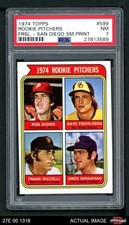 1974 Topps #599 Dave Freisleben Rookie Pitchers SM PSA 7 - NM
