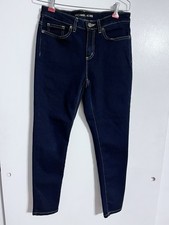 Michael Kors Izzy Skinny Stretch Jeans Size 4 Mid Rise Over Dyed Indigo