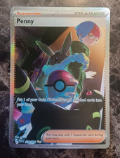 Pokémon Penny 239/091 SV Paldean Fates Full Art Holo SIR Trainer - Light Play on eBay