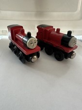 Thomas and Friends Wooden Toy Train James Train Lot 1996 1994 Britt Allcroft