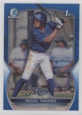 2023 Bowman Chrome Prospects Blue Refractor 11/150 Miguel Tamares #BCP-179 0l44