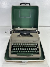 Vtg 1950's Remington Rand Quiet-Riter Manual Type Writer With Case Works Great thumbnail