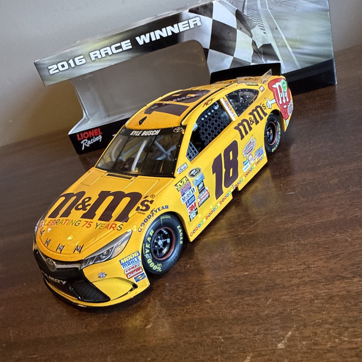RARE Kyle Busch 75th CAN-AM Duel Win #18 M&Ms BRAND 2016