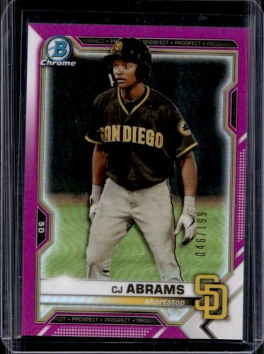 CJ Abrams 2021 Bowman Chrome CJ Abrams Refractor