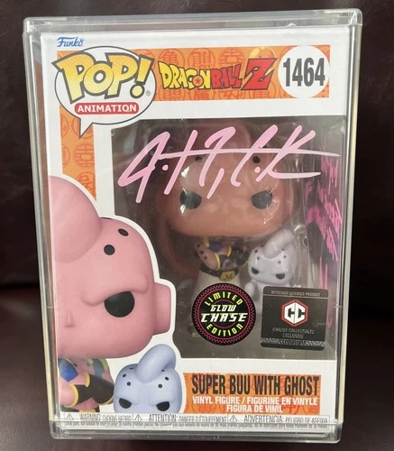 Funko Pop! Dragon Ball Z- Super Buu with Ghost Justin Cook Auto Signed JSA