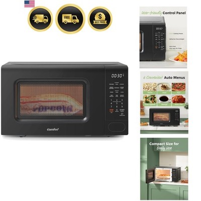 Microwave Oven Compact Countertop 700W 11 Power Levels Small Kitchen Appliance