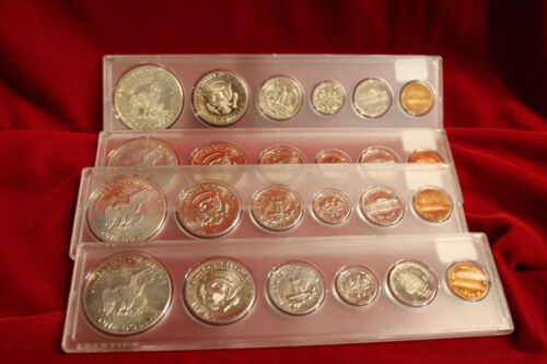 4- 1973-S, 6- SET A PROVA DI MONETE CUSTODITI IN PORTAMONETE WHITMAN, 24 MONETE PROOF - Foto 3 di 4