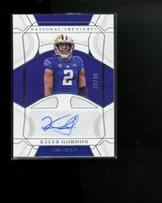2022 Panini National Treasures Collegiate Rookie Autograph Kyler Gordon #d 26/99