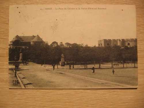 Carte Postale Ancienne Brest - La Place Des Portes (Finistère, Avant 1900)