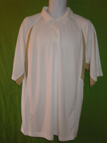 Augusta Sportswear size L white polo golf shirt raglan short sleeve polyester