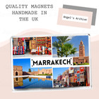 MARRAKECH ✳ MOROCCO ✳ SOUVENIR TOURIST HOLIDAY ✳ LARGE FRIDGE MAGNET ✳GREAT GIFT
