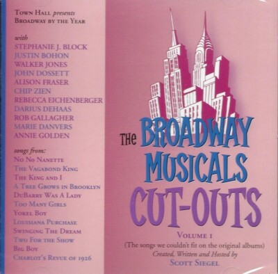 BROADWAY MUSICALS CUT-OUTS-TOWN HALL-ANNIE GOLDEN/S.J.BLOCK + MORE-SEALED CD