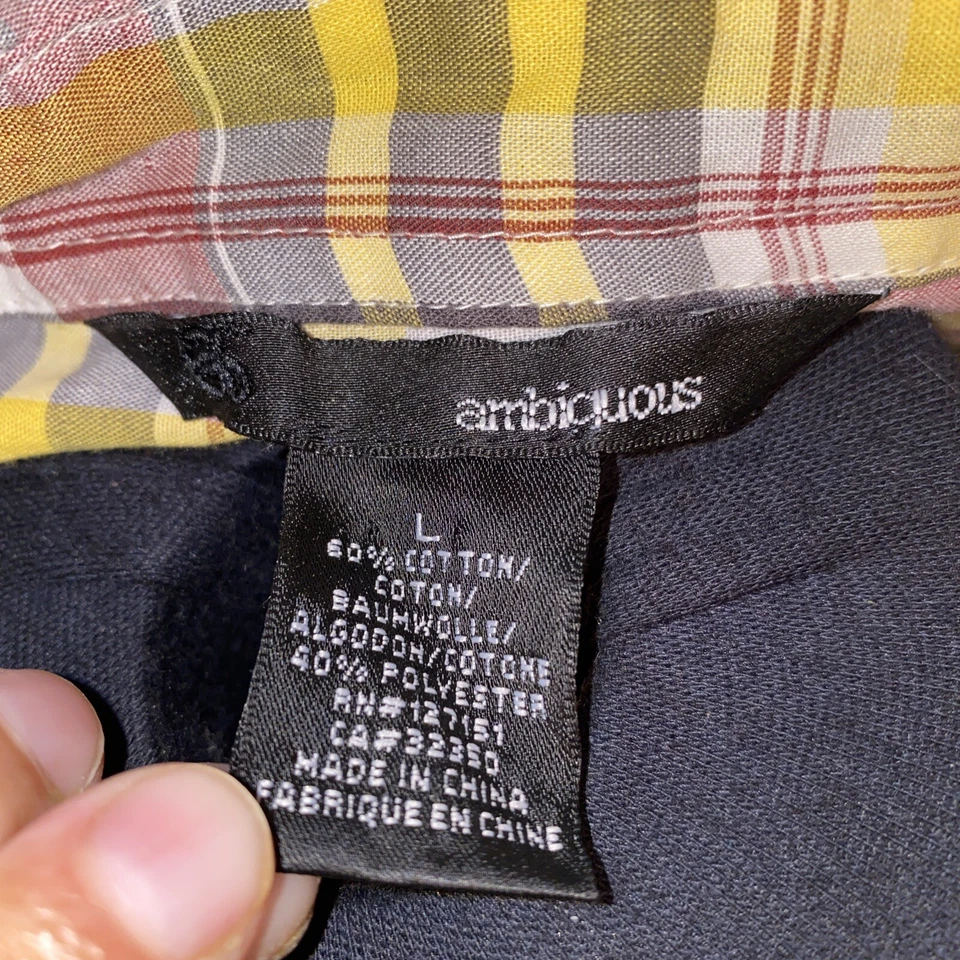 Camisa De Colección Ambigua A Cuadros Grande Patinador Grunge Y2K Ambig Abotonada Foto 4 de 4