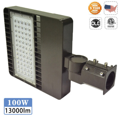 LED Shoebox Parking Lot Light 100W 200W Commercial Area Street Pole Light 5000K