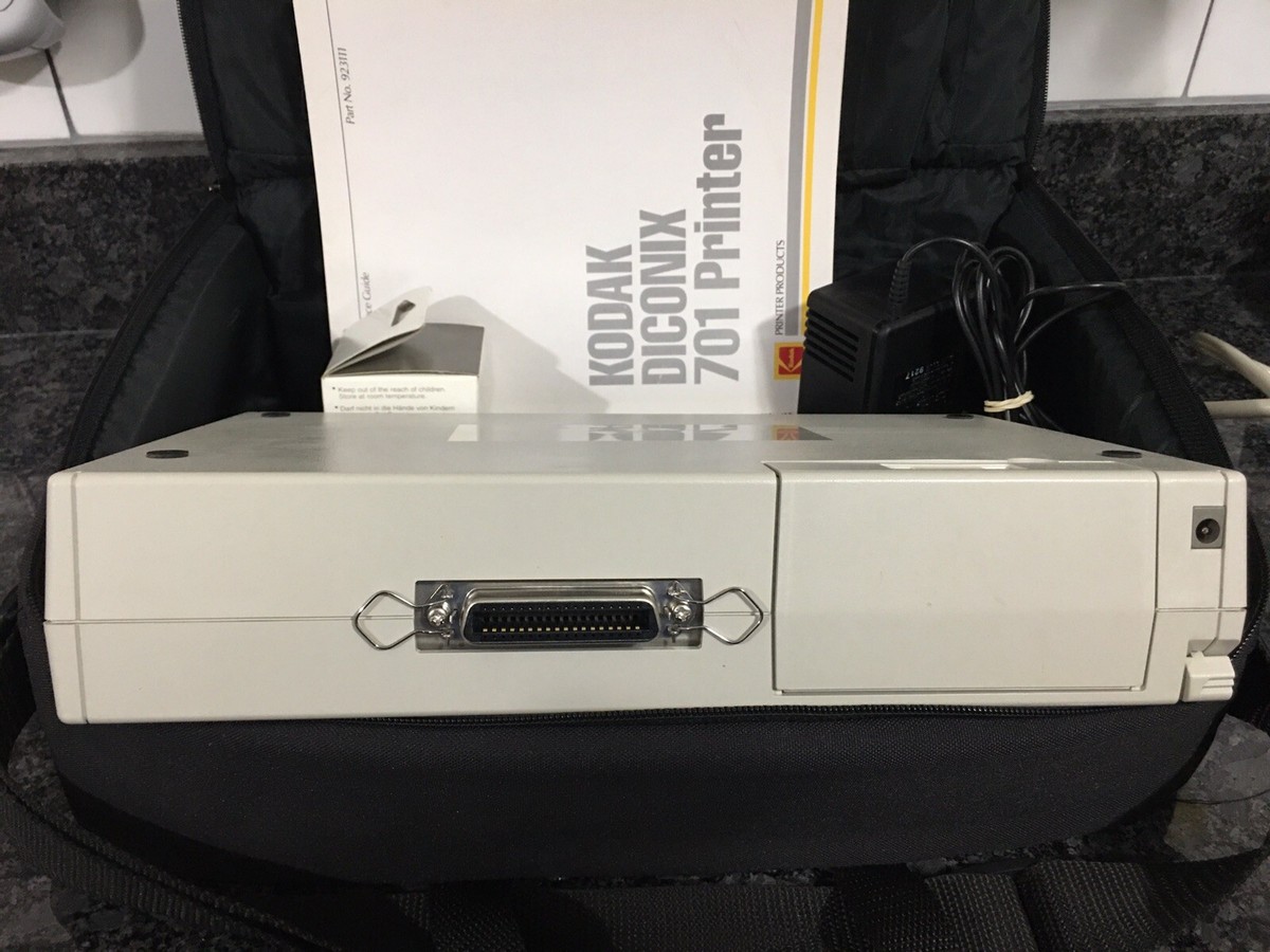Vintage rare Kodak Diconix Printer, Printhead,case,manuals,Cable