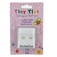 Studex Sensitive Kids Chirurgenstahl Vergoldet Ohrstecker Kinder Perle 3Mm