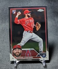 Michael Stefanic Rookie RC 2023 Topps Chrome Base Card #138 Los Angeles Angels