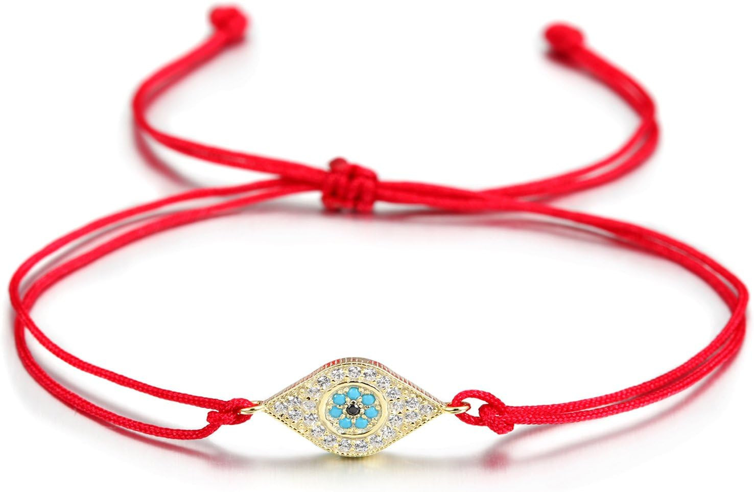 Pulsera de cuerda de grado A para hombre y mujer hilo rojo de la buena suerte