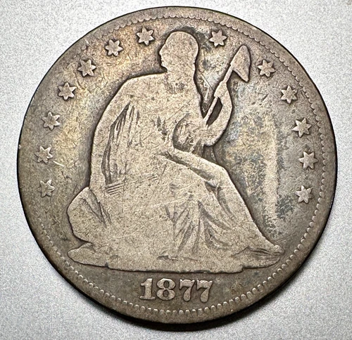 1877 SEATED LIBERTY HALF DOLLAR  GOOD    #7763