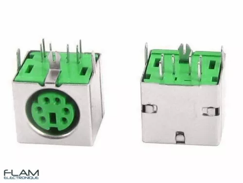 Connecteur à souder PS/2 femelle souris / PC ps/2 mouse female connector to weld
