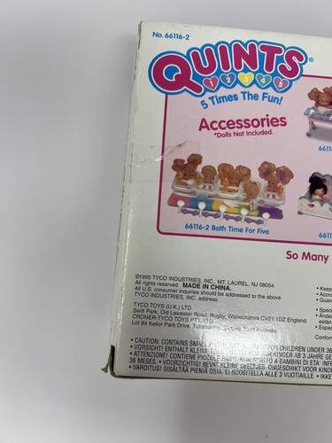NEU Quints 5 Bath Time For Five 1995 Tyco Set Spiegelwanne #66116-2 RAR - Bild 11 von 12