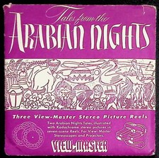 Tales From The Arabian Nights 1951 3d View-Master 3 Reel Packet