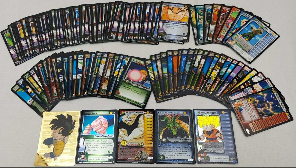 Lot of 100+ Dragon Ball Z Trading Cards Years 2000-2003 Lot of 100+ Dragon Ball Z Trading Cards Years 2000-2003