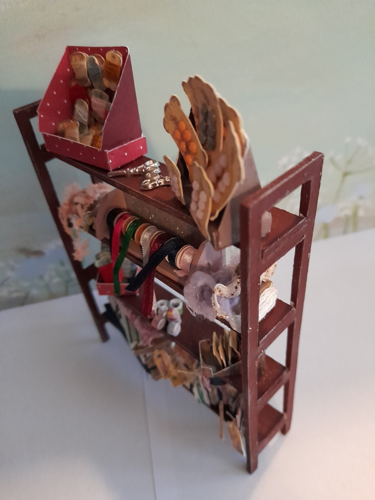 Dolls House Shop Display Haberdashery Shelves 112 eBay