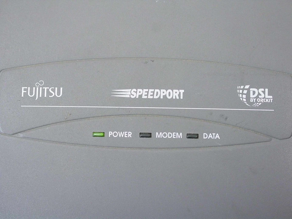 Fujitsu ORfast-R3-A-SA-Br-POTS-US SpeedPort DSL Modem FC9660RA14 w/ Power Cable - Image 2 of 4