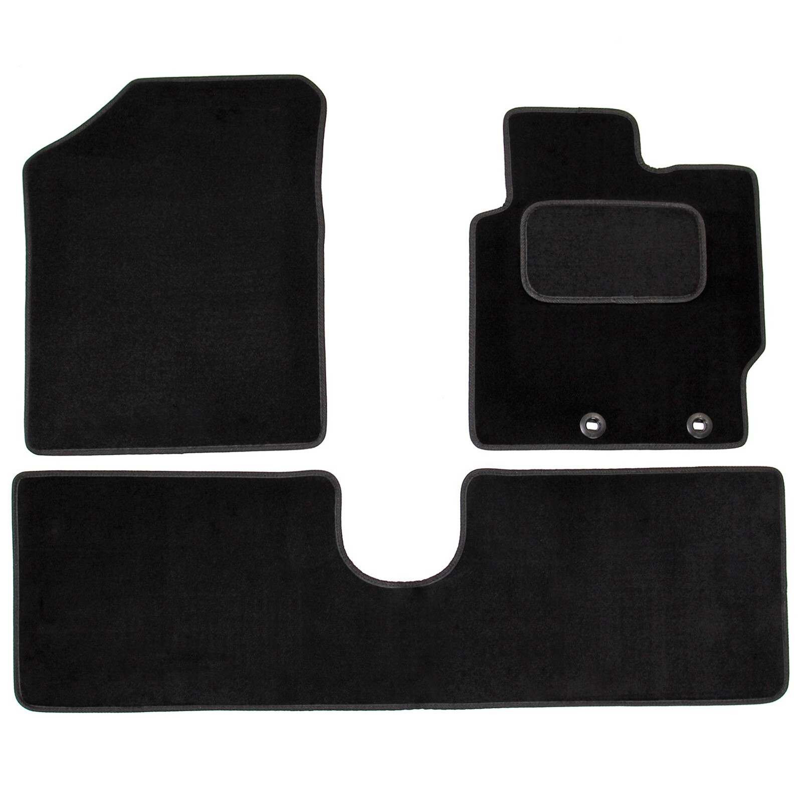 Fits Toyota Yaris Car Floor Mats Mk3 2013 to 2020 Tailored Carpet 3pc Set Black