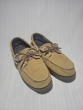 Boys Sperry Brown Leather Loafers W/Ties