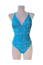 OLD NAVY blue swimsuit 1-piece Sz XL