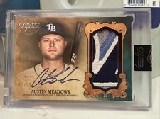 2021 Topps Dynasty Auto Patch Bronze /10 Austin Meadows #DAP-AME3 Rays