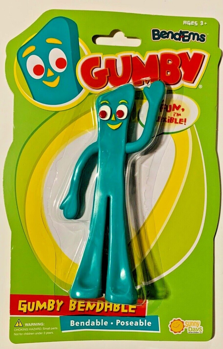 New POKEY or GUMBY (from Gumby) Bend-Ems Bendable Sunny Days