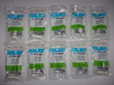 Lot of 10 John Guest PP201208WD Push Fit 3/8" x 1/4" Female Couplings New