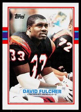 David Fulcher, 1989 Topps, #33, Cincinnati Bengals, Football Card