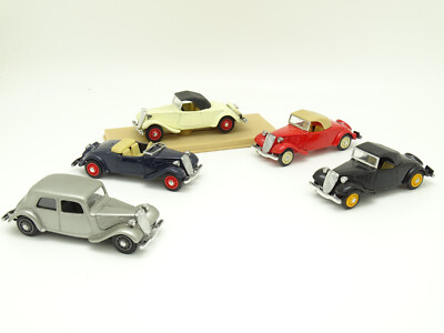 Eligor SB 1/43 - Set Aus 5 Citroën Traction 4 Cabriolet