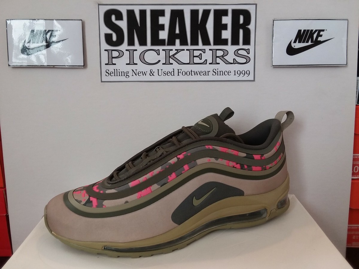 olive green and pink air max